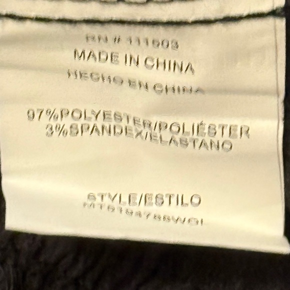 O L M Ruffled Blouse with Puff Sleeves and Tie Front Size Medium - Picture 4 of 4